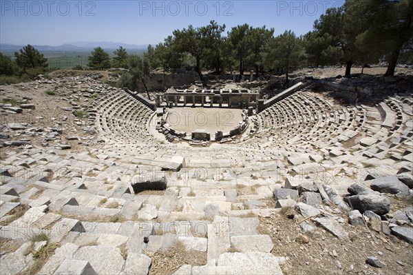 The theatre at Priene, Turkey. Artist: Samuel Magal