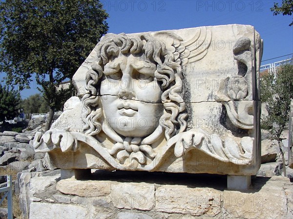 Medusa's head, Didyma, Turkey. Artist: Samuel Magal