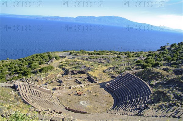 The theatre at Assos, Turkey. Artist: Samuel Magal