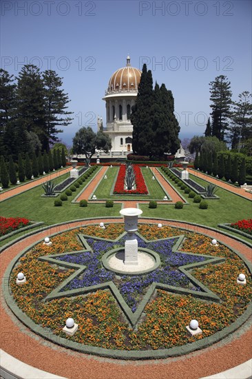 The Hanging Gardens of Haifa, Israel. Artist: Samuel Magal