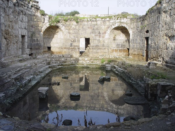 The caldarium at Hamat Gader, Israel. Artist: Samuel Magal