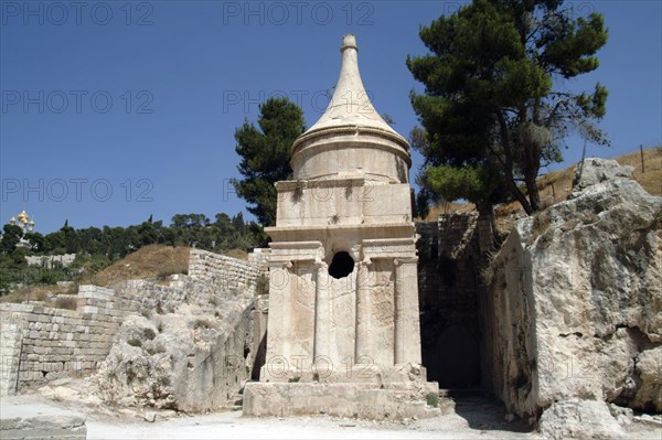 The Tomb of Absalom, Kidron Valley, Jerusalem, Israel. Artist: Samuel Magal