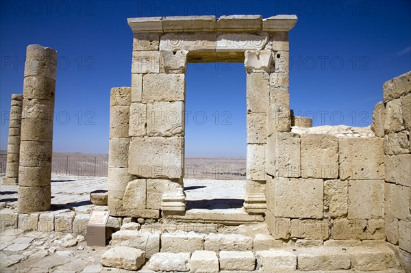 A Nabataean temple, Avdat, Israel. Artist: Samuel Magal