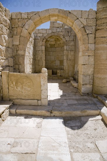 Northern Church, Avdat, Israel. Artist: Samuel Magal