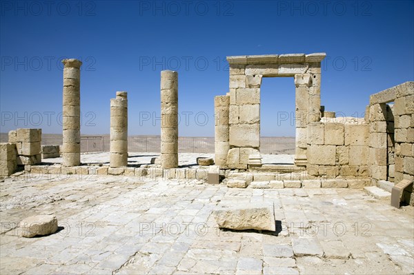 A Nabataean temple, Avdat, Israel. Artist: Samuel Magal