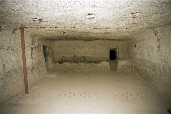 Inside a Byzantine house, Avdat, Israel. Artist: Samuel Magal