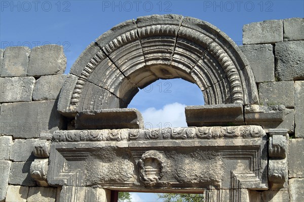 The synagogue at Kefar Bir'am, Israel. Artist: Samuel Magal