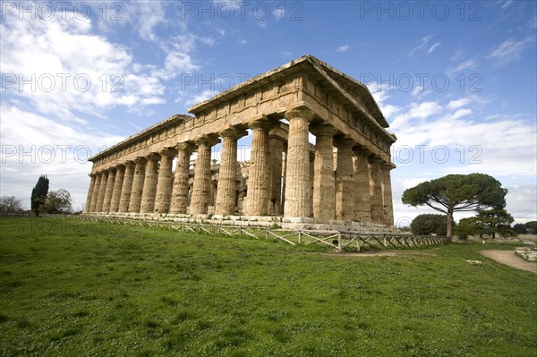 The Temple of Neptune, Peastum, Italy. Artist: Samuel Magal