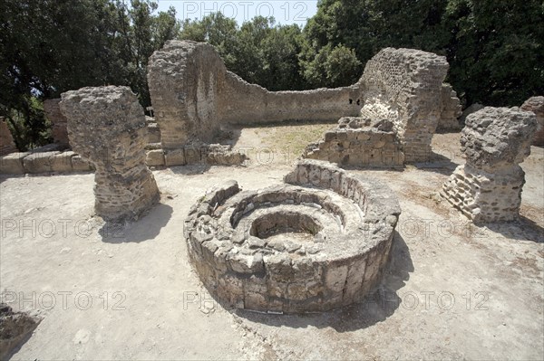 The Temple of Jupiter, Cumae, Italy. Artist: Samuel Magal