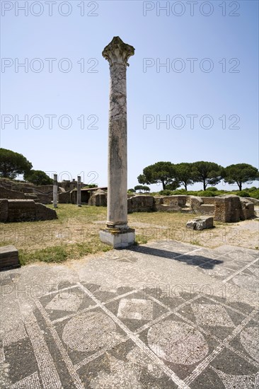 The baths of Mitras, Ostia Antica, Italy.  Artist: Samuel Magal