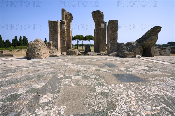 The baths of Marina Gate, Ostia Antica, Italy. Artist: Samuel Magal