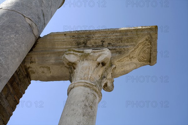 An ancient synagogue in Ostia Antica, Italy. Artist: Samuel Magal