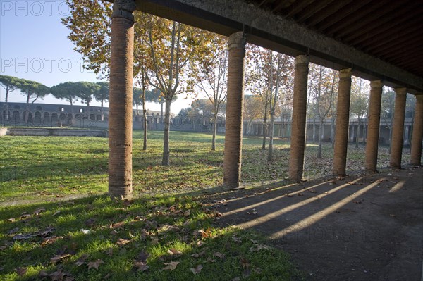 The palaestra in Pompeii, Italy. Creator: Samuel Magal.