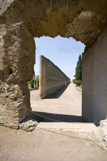 Walls of Hadrian's Villa, Tivoli, Italy. Artist: Samuel Magal