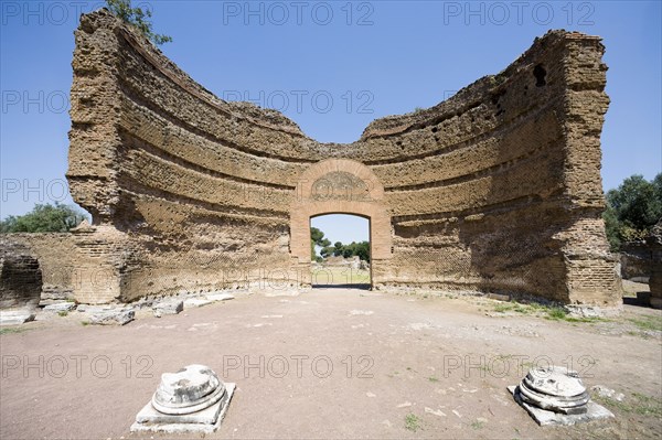 The nymphaeum at Hadrian's Villa, Tivoli, Italy. Artist: Samuel Magal