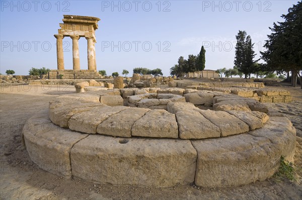 The Temple of Castor and Pollux, Agrigento, Sicily, Italy. Artist: Samuel Magal