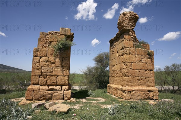 The north gate at Thuburbo Majus, Tunisia. Artist: Samuel Magal