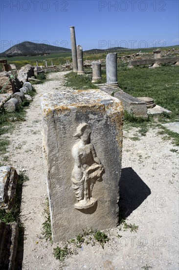 The Palaestra of Petronii, Thuburbo Majus, Tunisia. Artist: Samuel Magal