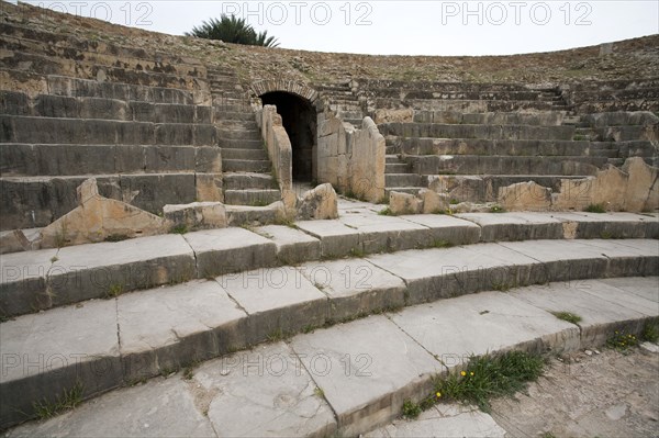 The theatre at Bulla Regia, Tunisia. Artist: Samuel Magal