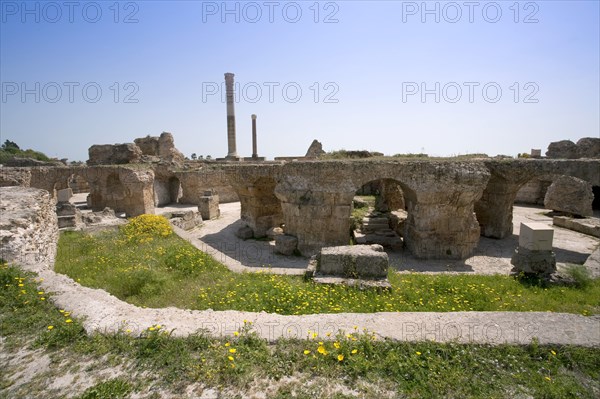 The Baths of Antoninus Pius at Carthage, Tunisia. Artist: Samuel Magal