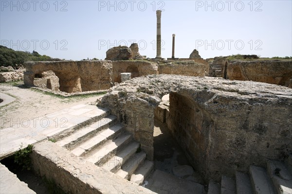 The Baths of Antoninus Pius at Carthage, Tunisia. Artist: Samuel Magal