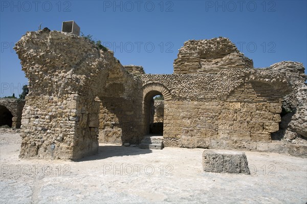 The Baths of Antoninus Pius at Carthage, Tunisia. Artist: Samuel Magal