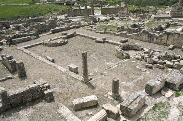 The Aghlabid Baths at Dougga (Thugga), Tunisia. Artist: Samuel Magal