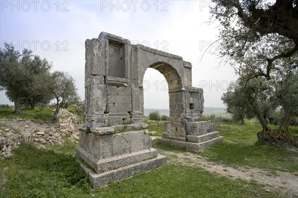 The Arch of Septimius Severus, Dougga (Thugga), Tunisia. Artist: Samuel Magal