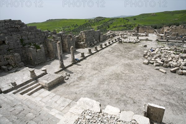 The forum at Dougga (Thugga), Tunisia. Artist: Samuel Magal