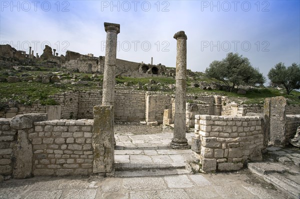 The House of the Trefoil, Dougga (Thugga), Tunisia. Artist: Samuel Magal