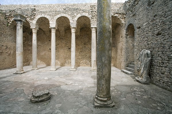 The Baths of Licinius at Dougga (Thugga), Tunisia. Artist: Samuel Magal