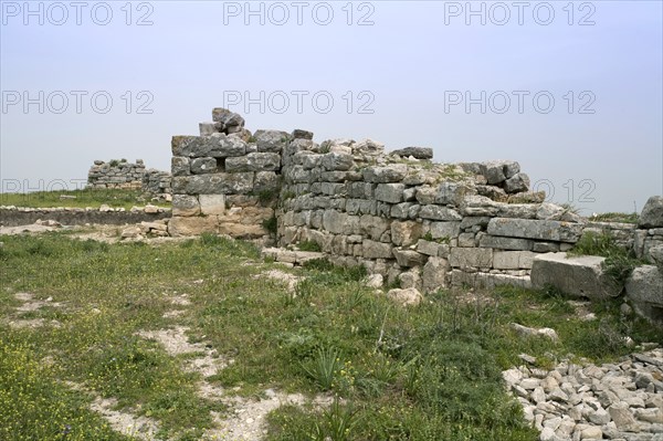 A Numidian wall in Dougga (Thugga), Tunisia. Artist: Samuel Magal