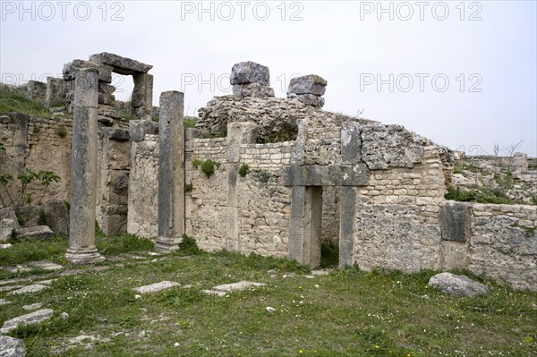 The Temple of Minerva, Dougga (Thugga), Tunisia. Artist: Samuel Magal