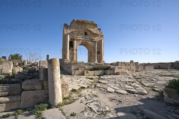 The Arch of Trajan, Mactaris, Tunisia. Artist: Samuel Magal