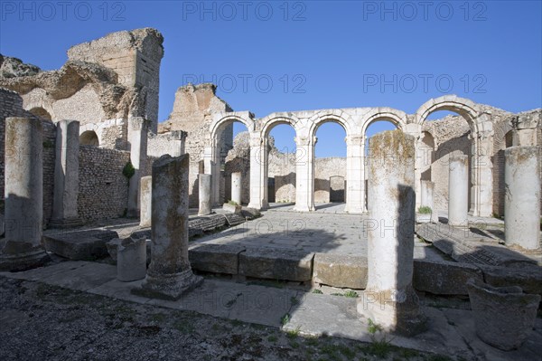 The Great Baths of Mactaris, Tunisia. Artist: Samuel Magal