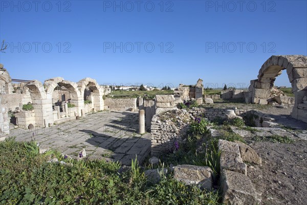 The Northern Baths of Maktaris, Tunisia. Artist: Samuel Magal