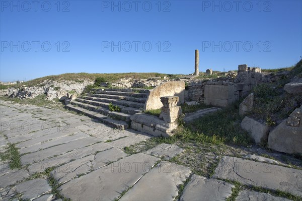 The Temple of Bacchus at Mactaris, Tunisia. Artist: Samuel Magal