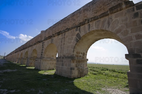 The aqueduct at Zaghouan, Tunisia. Artist: Samuel Magal