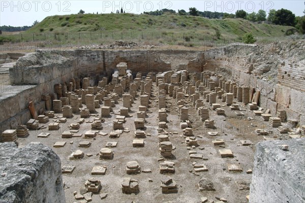 The baths at Isthmia, Greece. Artist: Samuel Magal