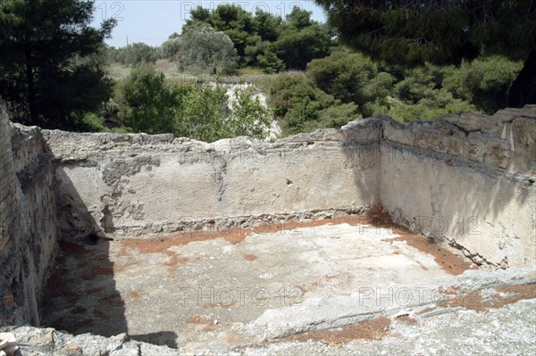 The baths at Isthmia, Greece. Artist: Samuel Magal