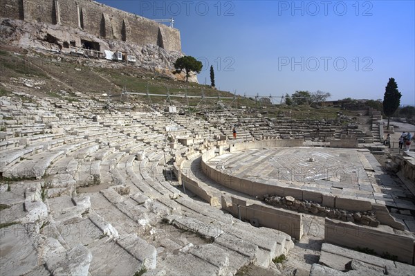 The Theatre of Dionysus, The Acropolis, Athens, Greece. Artist: Samuel Magal