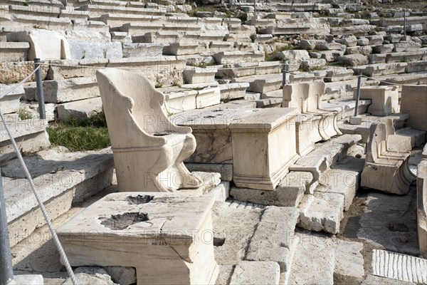 The Theatre of Dionysus, The Acropolis, Athens, Greece. Artist: Samuel Magal