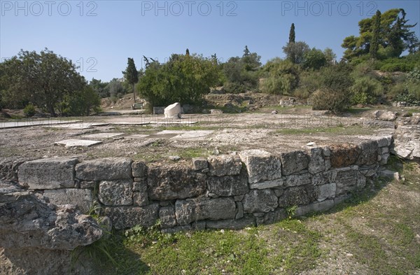 The Tholos (Skias) in the Greek Agora of Athens, Greece. Artist: Samuel Magal