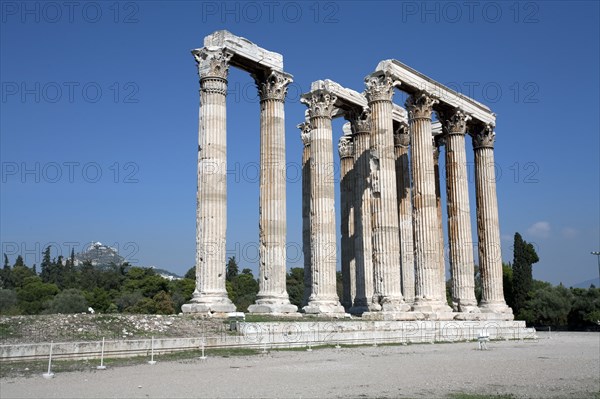 The Temple of Zeus Olympios, Athens, Greece. Artist: Samuel Magal