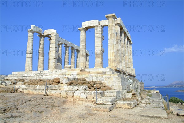 The Temple of Poseidon, Cape Sounion, Greece. Artist: Samuel Magal