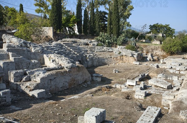 The Odeon at Corinth, Greece. Artist: Samuel Magal