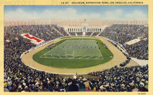 Coliseum, Exposition Park, Los Angeles, California, USA, 1931. Artist: Unknown