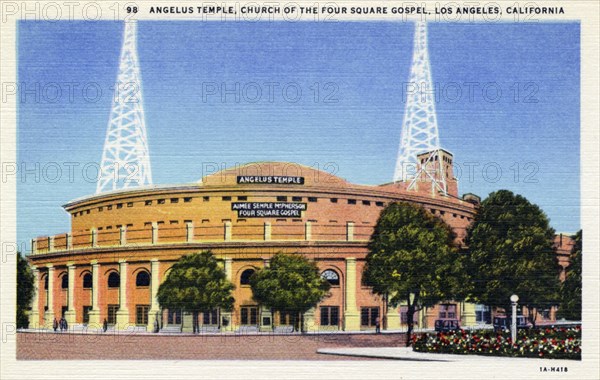 Angelus Temple of the Foursquare Gospel, Los Angeles, California, USA, 1931. Artist: Unknown