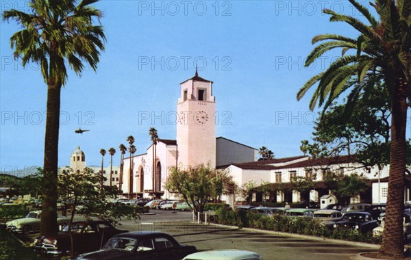 Union Station, Los Angeles, California, USA, 1953. Artist: Unknown