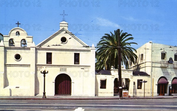 Church of Our Lady the Queen of the Angels, Los Angeles, California, USA, 1955. Artist: Unknown